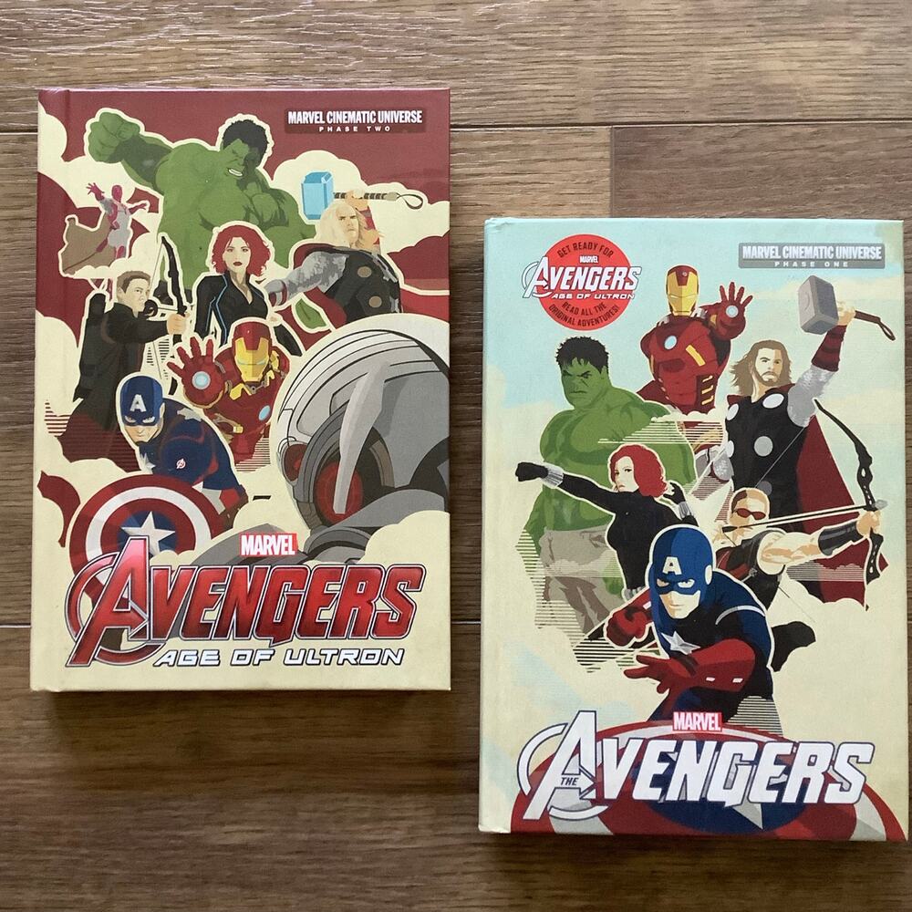 Marvel Cinematic Universe The Avengers Phase One & Two Hardcover Book Bundle New